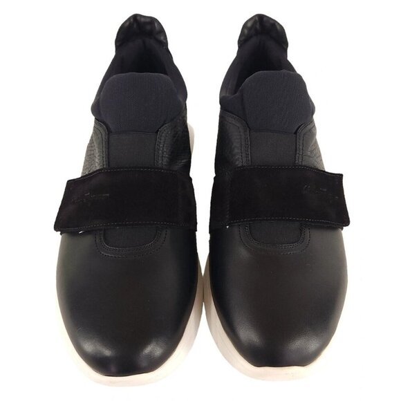 Salvatore Ferragamo Dion Slip On Sneaker Size 43.5 10.5 EE Mens Black $595 - Picture 3 of 16